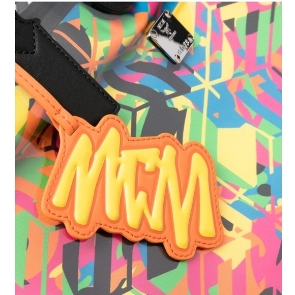 Mcm Multicolored Abstract Tote - Picture 3 of 5